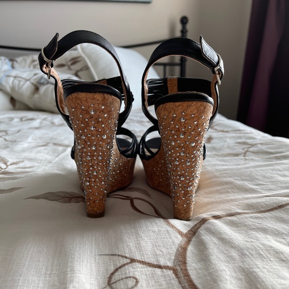 Rhinestone cork wedges - Picture 8 of 10